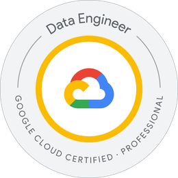 Tim's Google Cloud Certified Professional Data Engineer badge