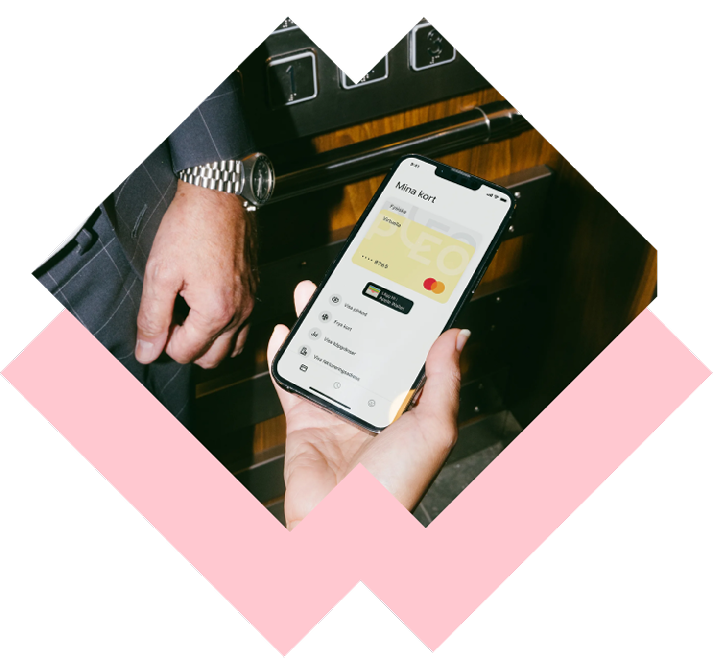 Pleo mobile app interface showing business spending platform