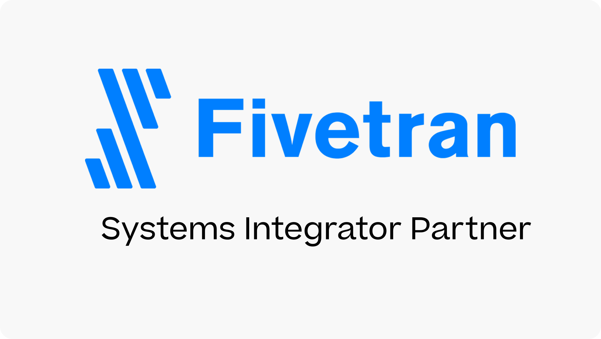 Fivetran Systems Integrator Partner