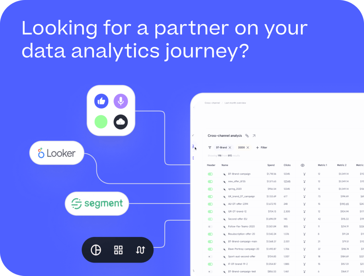 Looking for a partner on your data analytics journey?